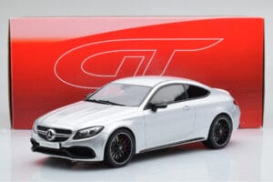 Mercedes C63S AMG C205 Coupe Sudrabs GT Spirit 1:18 GT116 Sveķi — attēls 6 no 6