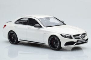 Mercedes C63S AMG W205 Balts GT Spirit 1:18 B66960370 Sveķi — attēls 4 no 6