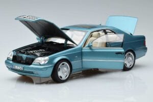 Mercedes CL600 C140 Zils Metallik Norev 1:18 183448 Metāls — attēls 2 no 7