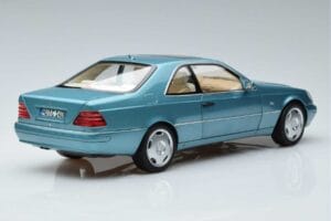 Mercedes CL600 C140 Zils Metallik Norev 1:18 183448 Metāls — attēls 3 no 7