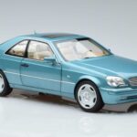 Mercedes CL600 C140 Zils Metallik Norev 1:18 183448 Metāls - image 5 of 7