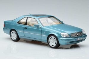 Mercedes CL600 C140 Zils Metallik Norev 1:18 183448 Metāls — attēls 5 no 7