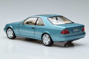 Mercedes CL600 C140 Zils Metallik Norev 1:18 183448 Metāls — attēls 6 no 7