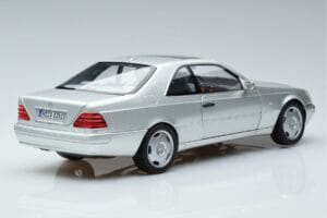 Mercedes CL600 C140 Sudrabs Metallik Norev 1:18 183446 Metāls — attēls 3 no 7
