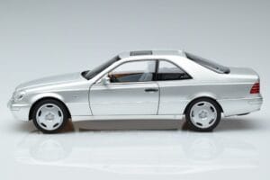 Mercedes CL600 C140 Sudrabs Metallik Norev 1:18 183446 Metāls — attēls 4 no 7