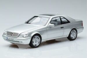 Mercedes CL600 C140 Sudrabs Metallik Norev 1:18 183446 Metāls