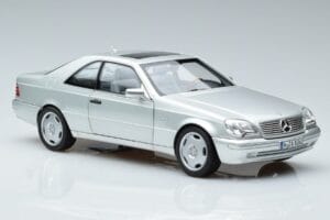 Mercedes CL600 C140 Sudrabs Metallik Norev 1:18 183446 Metāls — attēls 5 no 7
