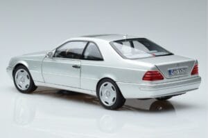 Mercedes CL600 C140 Sudrabs Metallik Norev 1:18 183446 Metāls — attēls 6 no 7