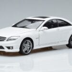 Mercedes CL63 AMG C216 Balts AUTOart 1:18 76167 Metāls