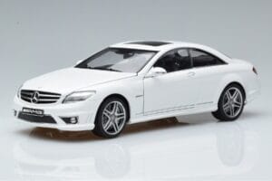 Mercedes CL63 AMG C216 Balts AUTOart 1:18 76167 Metāls