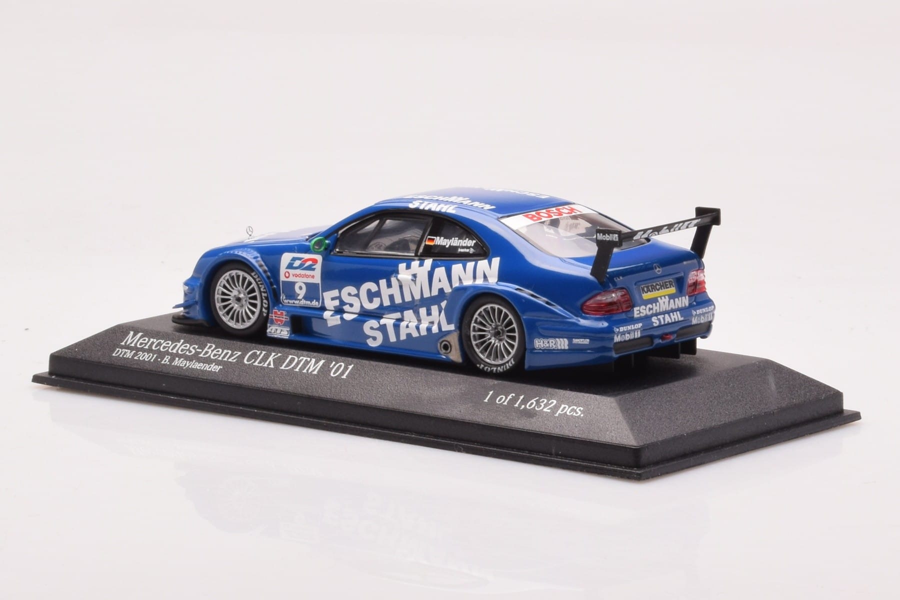 Mercedes CLK DTM Team Manthey #9 B. Maylander DTM 2001 Minichamps 1:43 400013109 Metāls — attēls 3 no 4