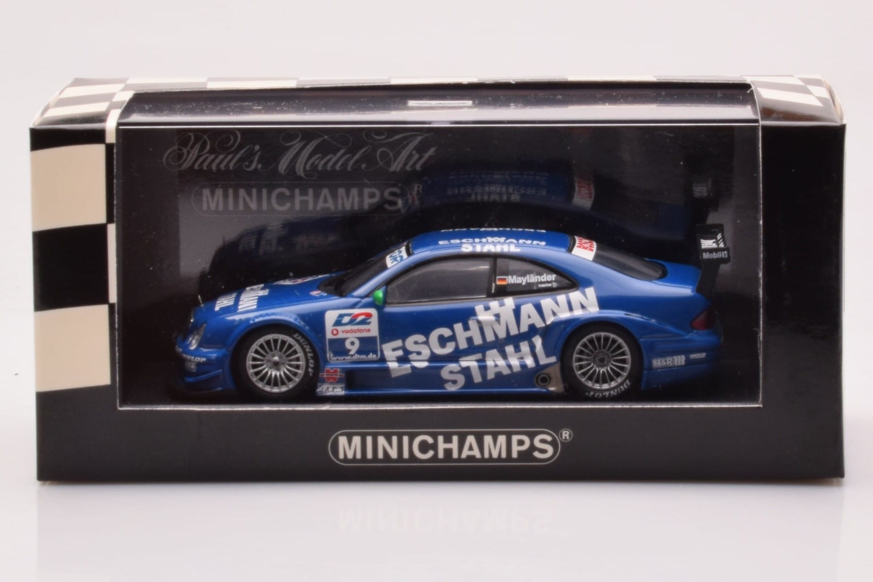 Mercedes CLK DTM Team Manthey #9 B. Maylander DTM 2001 Minichamps 1:43 400013109 Metāls — attēls 4 no 4