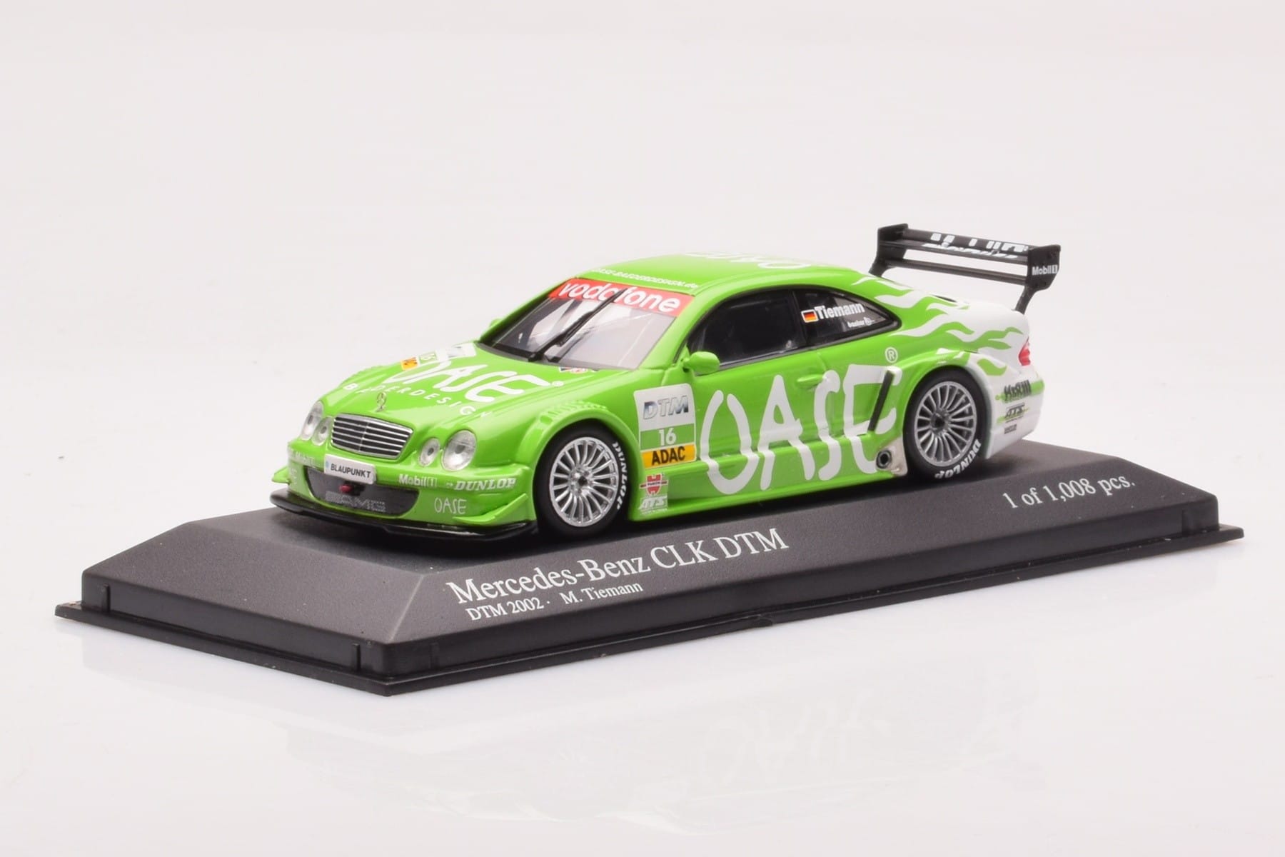 Mercedes CLK DTM Team OASE AMG #16 M. Tiemann DTM 2001 Minichamps 1:43 400023116 Metāls — attēls 2 no 4