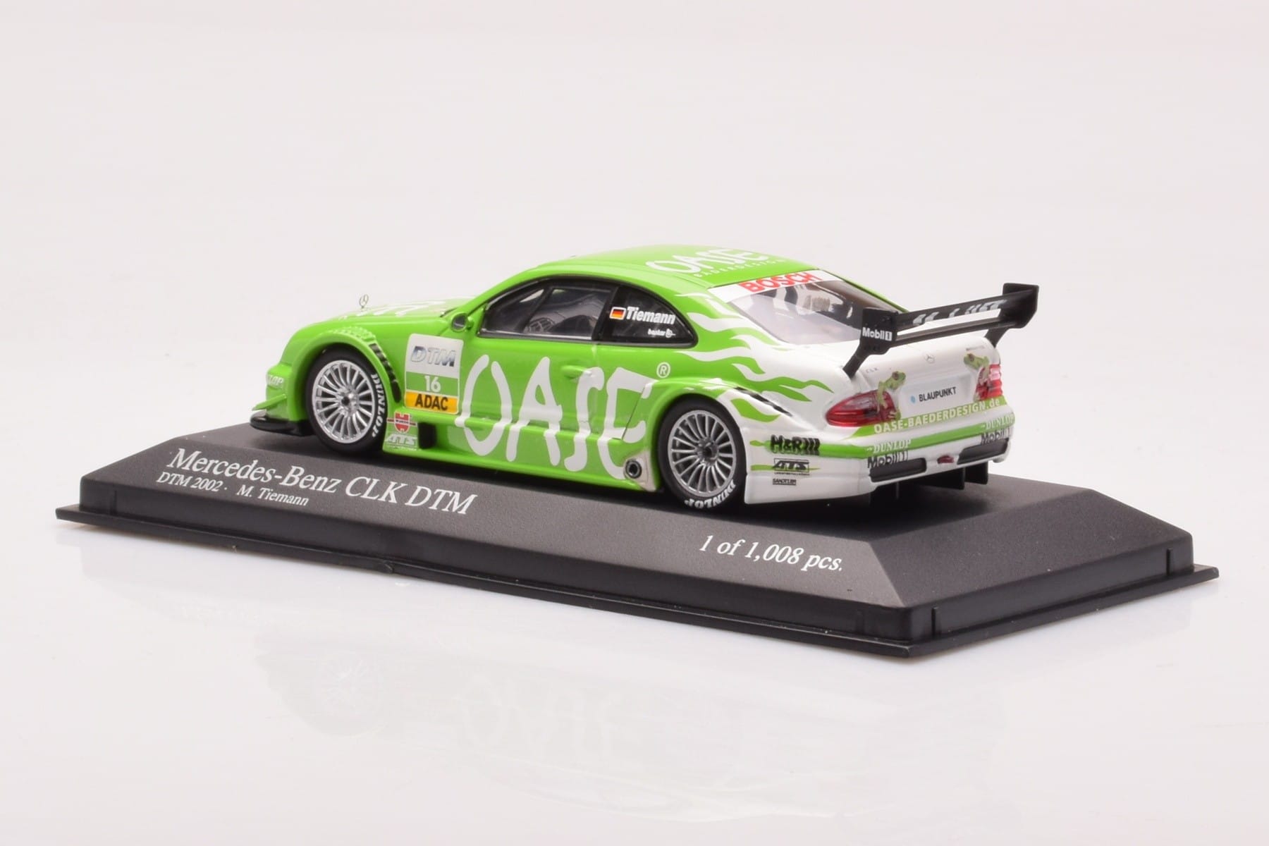 Mercedes CLK DTM Team OASE AMG #16 M. Tiemann DTM 2001 Minichamps 1:43 400023116 Metāls — attēls 3 no 4