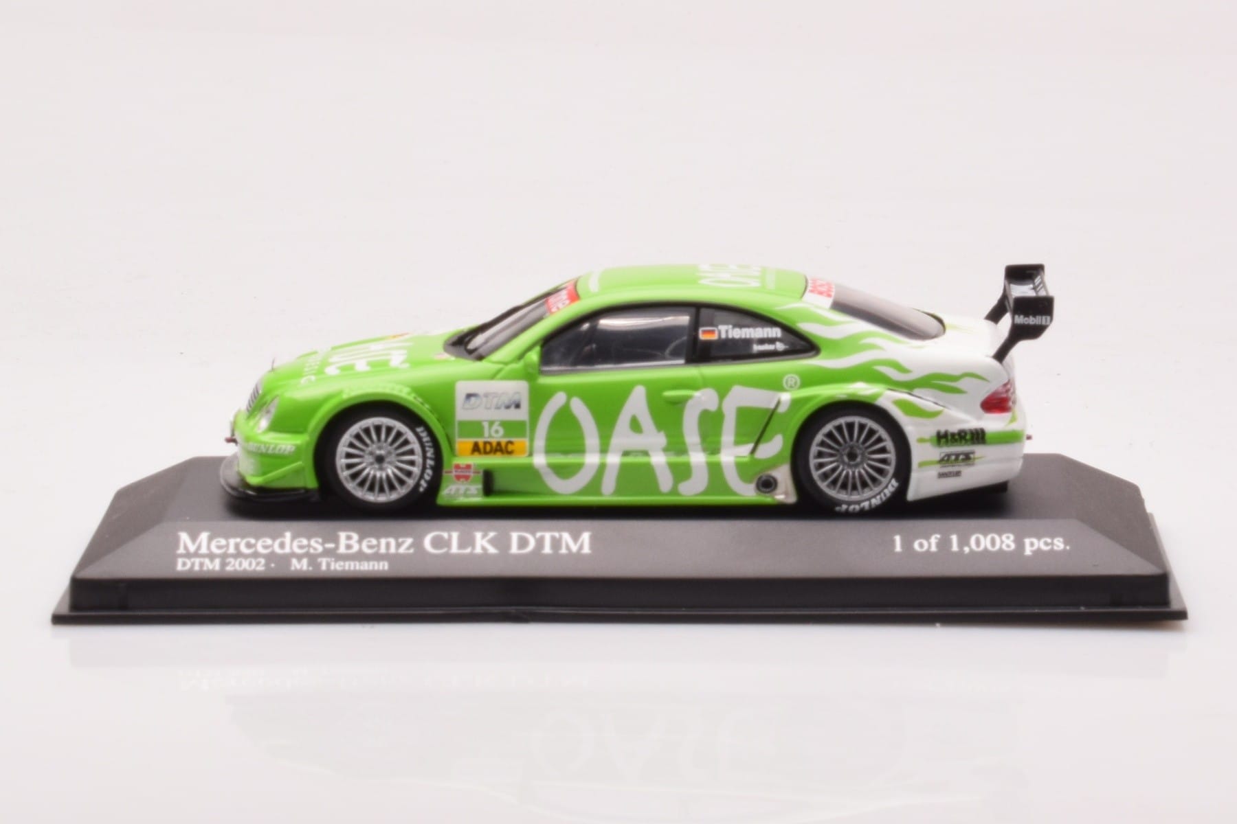 Mercedes CLK DTM Team OASE AMG #16 M. Tiemann DTM 2001 Minichamps 1:43 400023116 Metāls