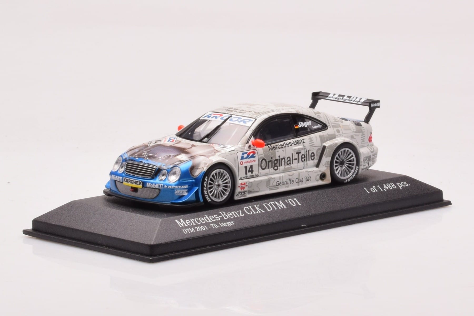 Mercedes CLK DTM Team Persson #14 Jaeger DTM 2001 Minichamps 1:43 400013714 Metāls — attēls 2 no 4