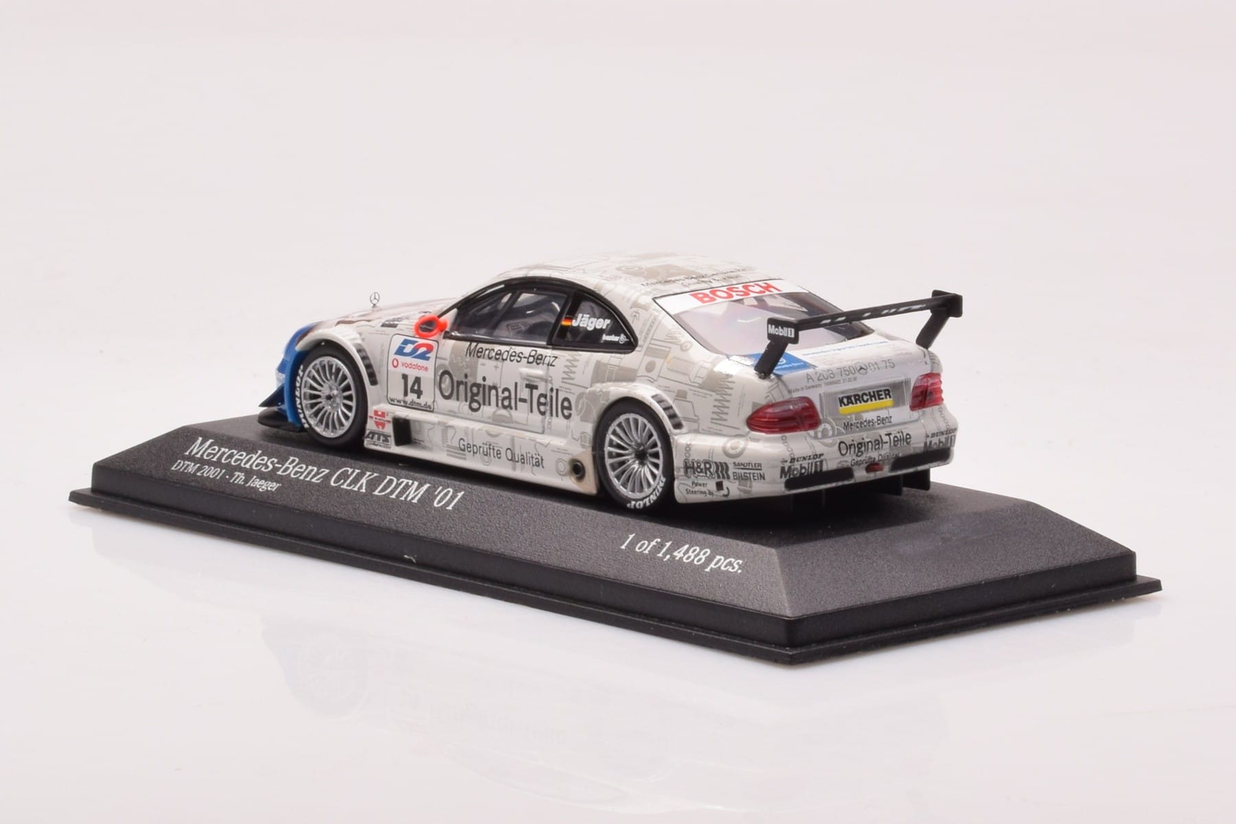Mercedes CLK DTM Team Persson #14 Jaeger DTM 2001 Minichamps 1:43 400013714 Metāls — attēls 3 no 4
