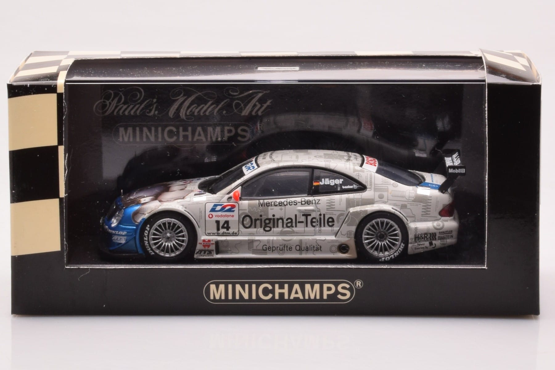 Mercedes CLK DTM Team Persson #14 Jaeger DTM 2001 Minichamps 1:43 400013714 Metāls — attēls 4 no 4