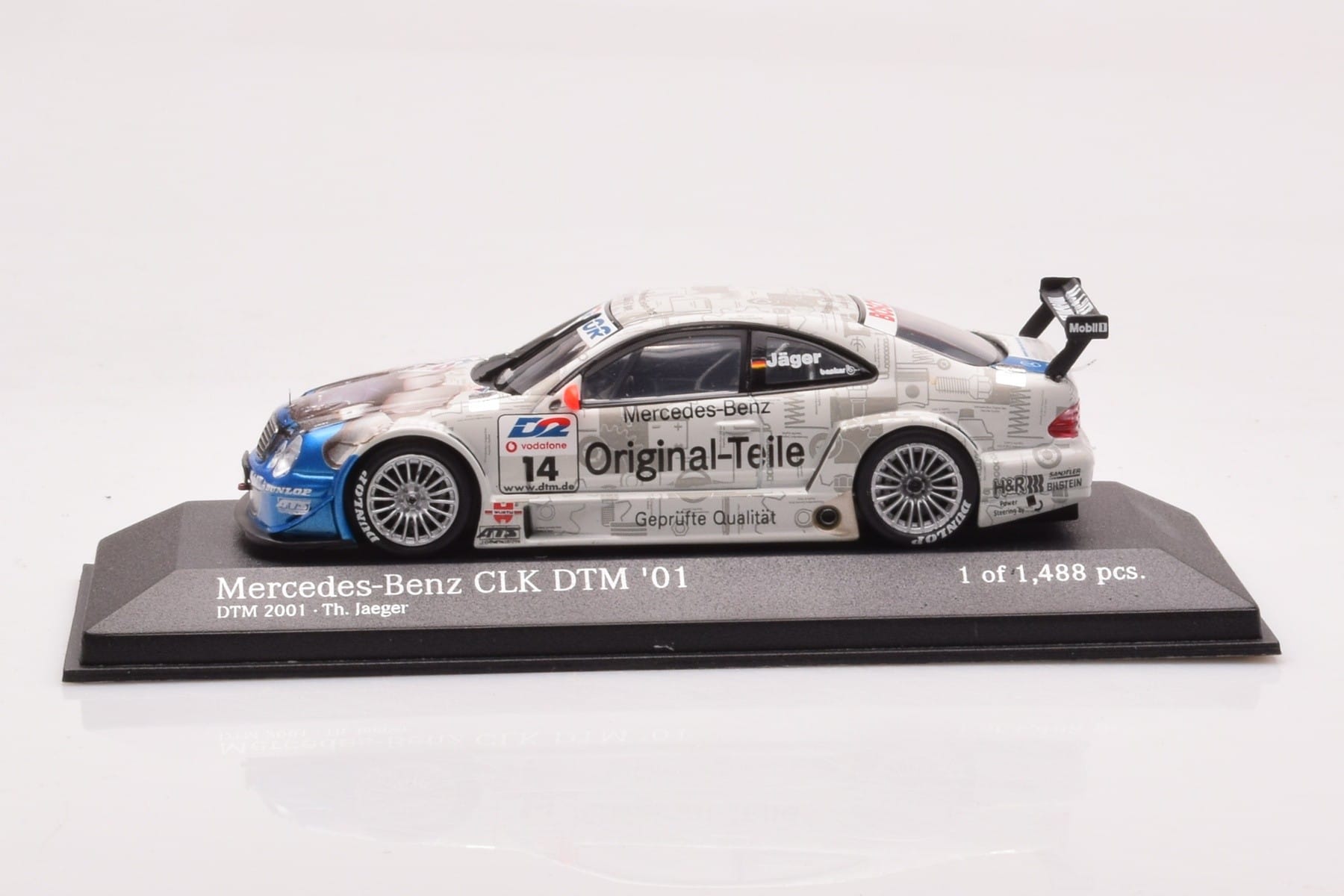 Mercedes CLK DTM Team Persson #14 Jaeger DTM 2001 Minichamps 1:43 400013714 Metāls