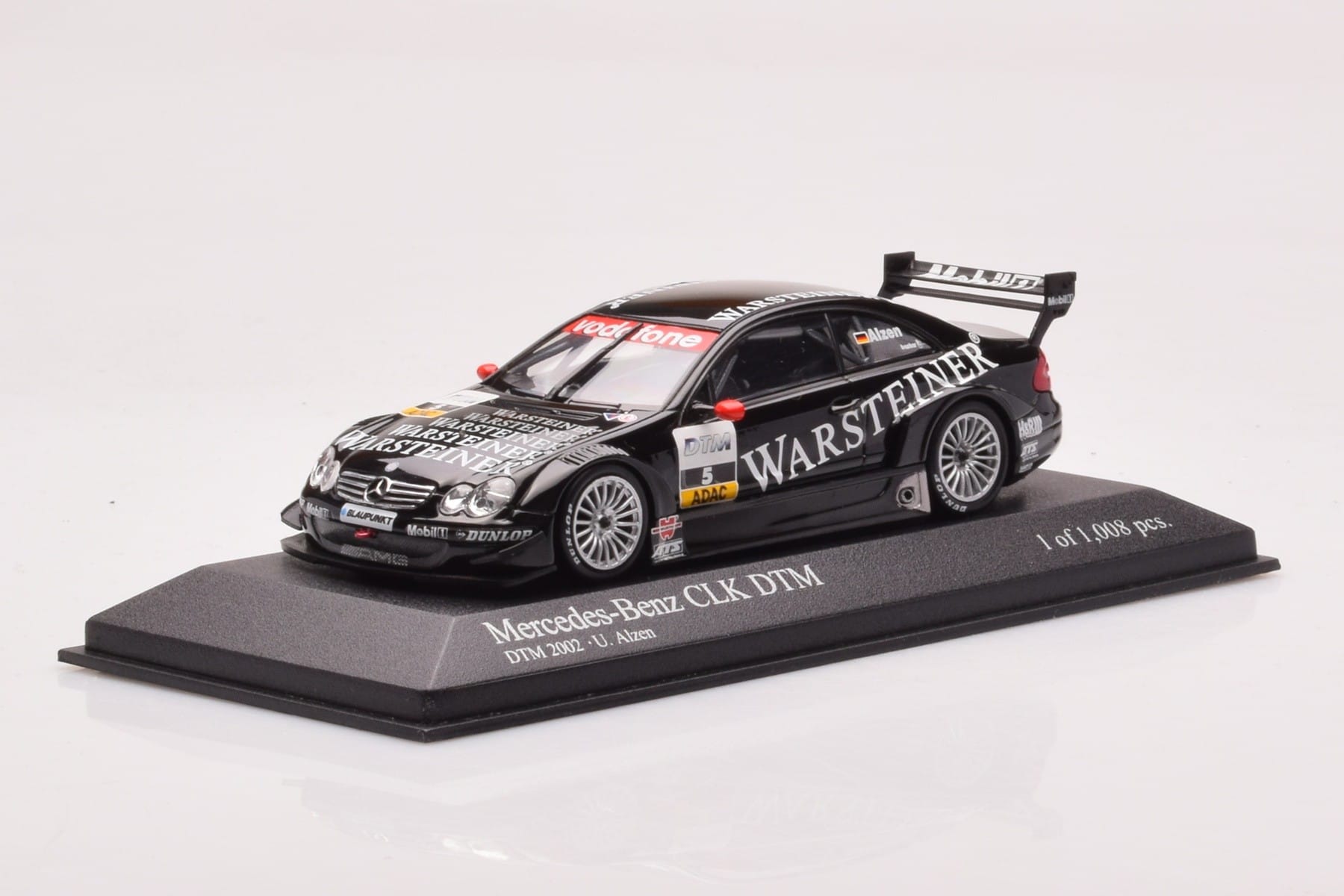 Mercedes CLK DTM Team Warsteiner AMG #5 U. Alzen DTM 2002 Minichamps 1:43 400023025 Metāls — attēls 2 no 4