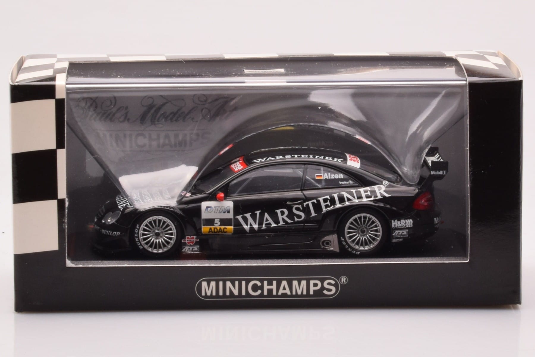 Mercedes CLK DTM Team Warsteiner AMG #5 U. Alzen DTM 2002 Minichamps 1:43 400023025 Metāls — attēls 4 no 4
