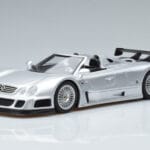 Mercedes CLK GTR Roadster Sudrabs GT Spirit 1:18 GT155 Sveķi