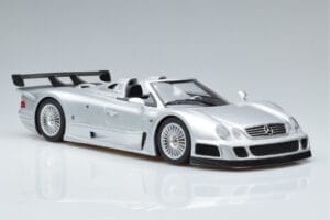 Mercedes CLK GTR Roadster Sudrabs GT Spirit 1:18 GT155 Sveķi — attēls 4 no 6