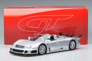 Mercedes CLK GTR Roadster Sudrabs GT Spirit 1:18 GT155 Sveķi — attēls 6 no 6