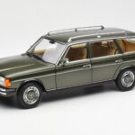 Mercedes 230T W123 T-Model Zaļš Metaliks Norev 1:18