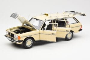 Mercedes 230T W123 T-Model Taksometrs Norev 1:18 183731 Metāls — attēls 2 no 8