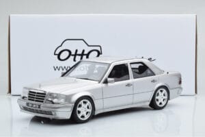 Mercedes E500 W124 Sudrabs Otto 1:18 OT623 Sveķi — attēls 6 no 6