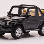 Mercedes G500 W463 Kabriolets Obsidian Melns Otto 1:18