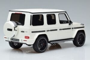 Mercedes AMG G63 W463 Balts GT Spirit 1:18 KJ038 Metāls — attēls 2 no 6