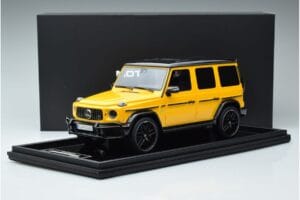 Mercedes AMG G63 W463 Dzeltens MotorHelix 1:18 MH018-Y Sveķi — attēls 7 no 7