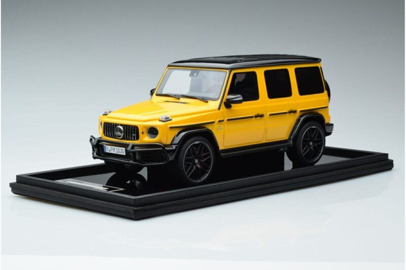 Mercedes AMG G63 W463 Dzeltens MotorHelix 1:18 MH018 Y Sveķi