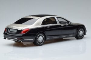 Mercedes Maybach S600 W222 Melns Sudrabs GT Spirit 1:18 GT237 Sveķi — attēls 2 no 6
