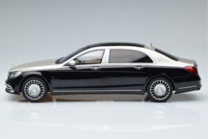 Mercedes Maybach S600 W222 Melns Sudrabs GT Spirit 1:18 GT237 Sveķi — attēls 3 no 6