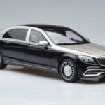 Mercedes Maybach S600 W222 Melns Sudrabs GT Spirit 1:18 GT237 Sveķi - image 4 of 6