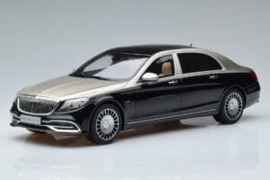 Mercedes Maybach S600 W222 Melns Sudrabs GT Spirit 1:18 GT237 Sveķi