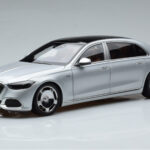 Mercedes Maybach S600 W222 V12 Biturbo Hightech Sudrabs Almost Real 1:18