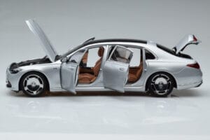 Mercedes Maybach S600 W222 V12 Biturbo Hightech Sudrabs Almost Real 1:18 820118 Metāls — attēls 4 no 12