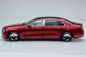 Mercedes Maybach S600 W222 V12 Biturbo Patagonia Sarkans Almost Real 1:18 820119 Metāls — attēls 4 no 10