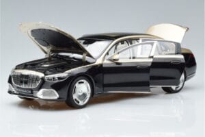Mercedes Maybach S680 X223 Zeltains Melns Metallic Norev 1:18 183917 Metāls — attēls 2 no 7