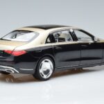 Mercedes Maybach S680 X223 Zeltains Melns Metallic Norev 1:18 183917 Metāls - image 3 of 7
