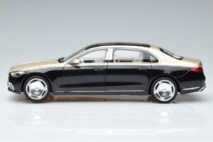 Mercedes Maybach S680 X223 Zeltains Melns Metallic Norev 1:18 183917 Metāls — attēls 4 no 7