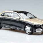 Mercedes Maybach S680 X223 Zeltains Melns Metallic Norev 1:18 183917 Metāls - image 5 of 7