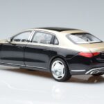 Mercedes Maybach S680 X223 Zeltains Melns Metallic Norev 1:18 183917 Metāls - image 6 of 7