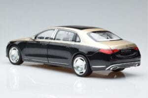 Mercedes Maybach S680 X223 Zeltains Melns Metallic Norev 1:18 183917 Metāls — attēls 6 no 7