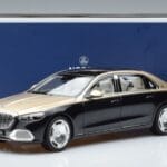 Mercedes Maybach S680 X223 Zeltains Melns Metallic Norev 1:18 183917 Metāls - image 7 of 7