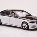 Mercedes Maybach S680 W223 Obsidian Melns Diamond Balts Almost Real 1:18 - image 5 of 7
